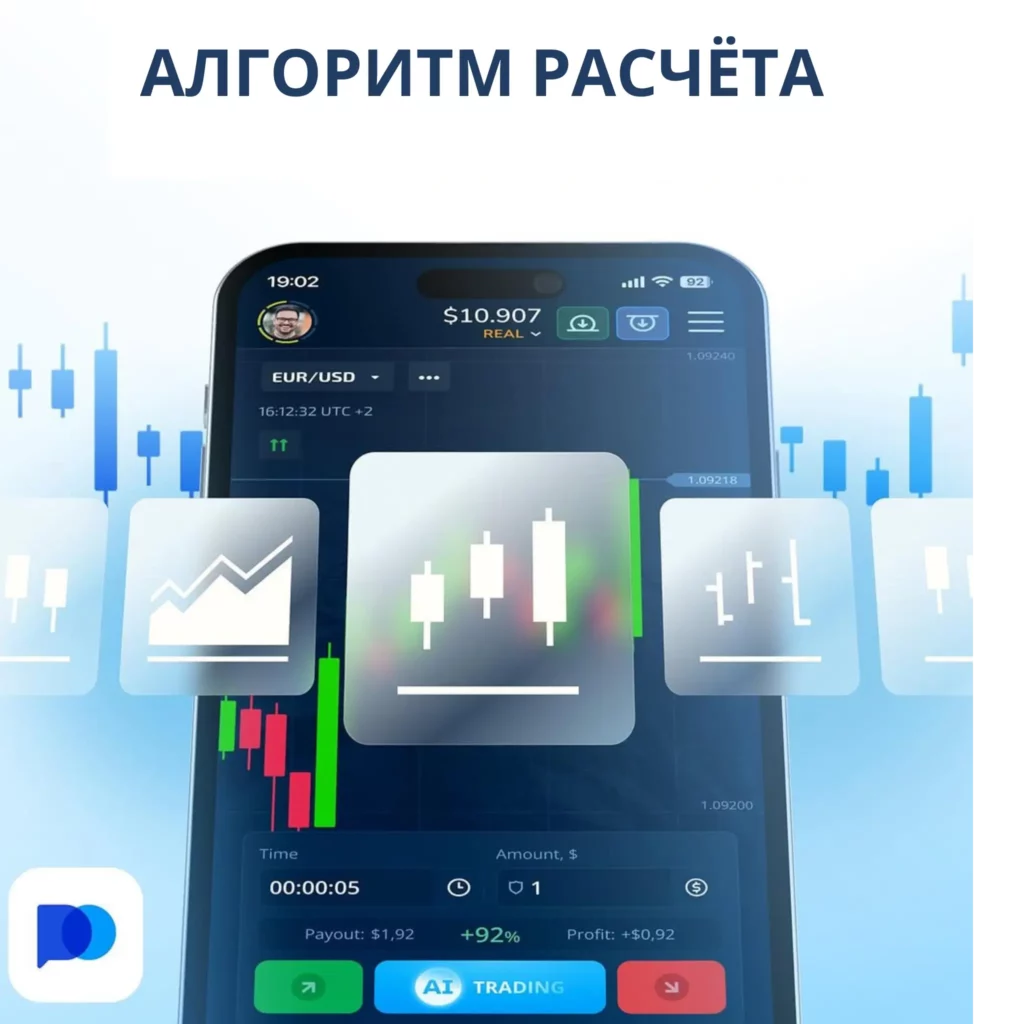 Pocket Option алгоритм расчёта.