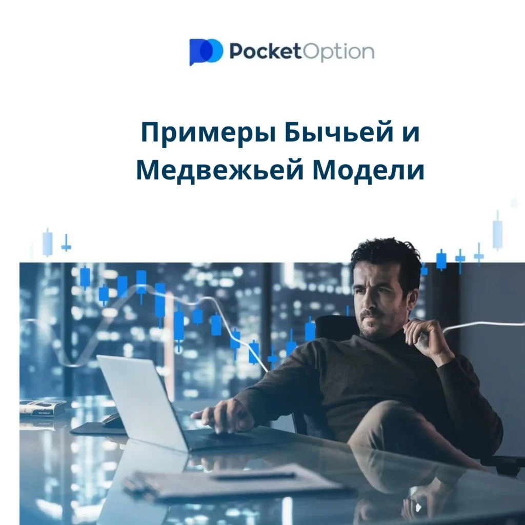 Примеры бычьей и медвежьей модели на Pocket Option